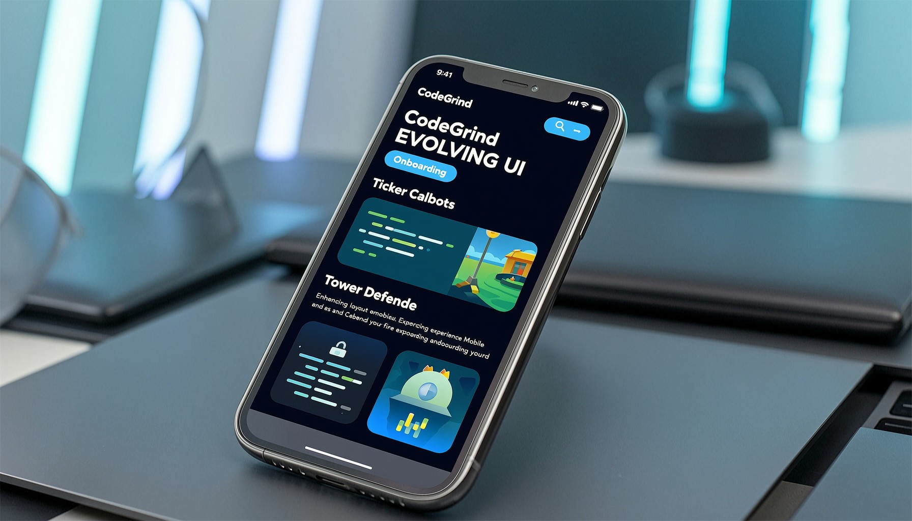 CodeGrind Mobile Preview: First-Pass UI Enhancements and Onboarding Updates