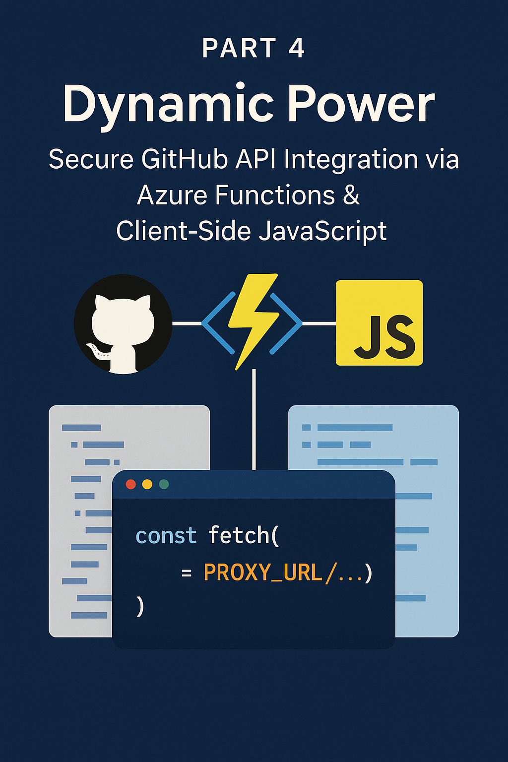 Part 4: Dynamic Power - Secure GitHub API Integration via Azure Functions & Client-Side JavaScript